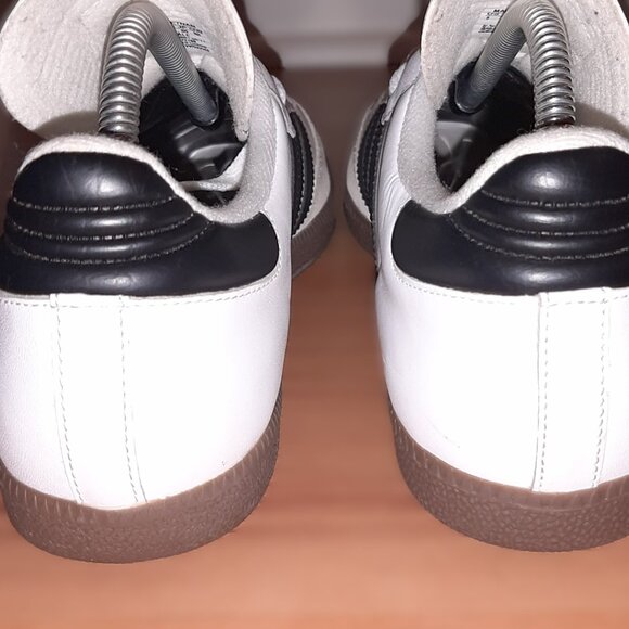 ADIDAS SAMBA CLASSIC 772109 White Black Indoor Soccer Shoes | Men\'s Size 9 main image 4